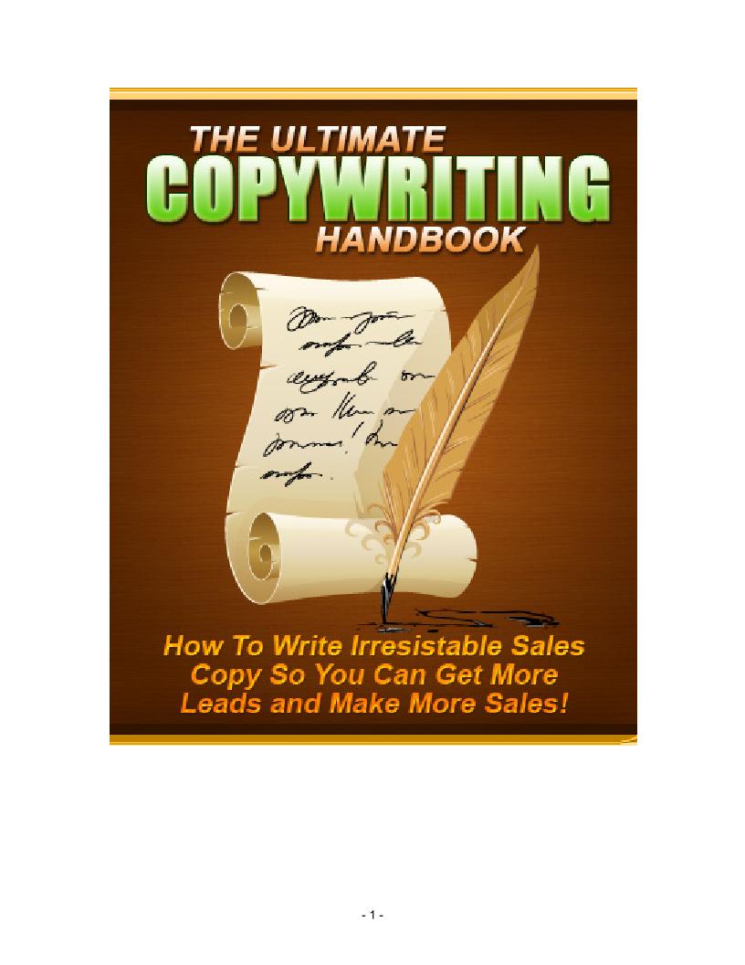 Master Copywriting for Internet Marketing eBook