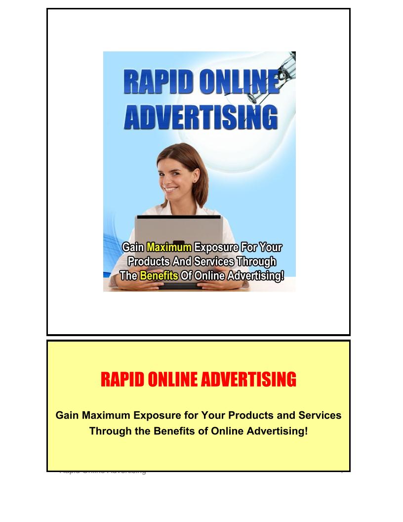 Master Rapid Online Advertising Strategies eBook Essentials