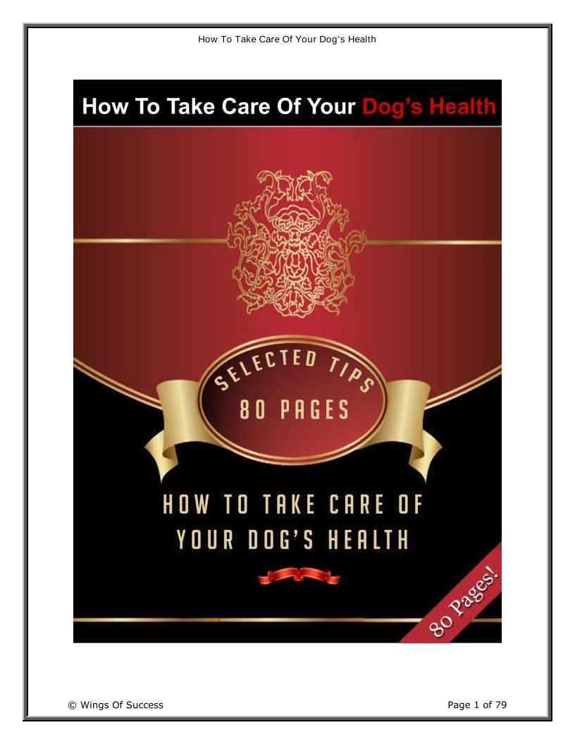 Essential eBook Guide to Maintaining Your Dog's Health and Happiness