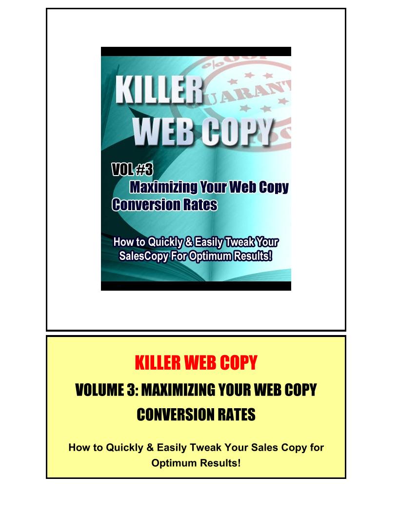 Ultimate eBook on Killer Web Copy Strategies and Techniques
