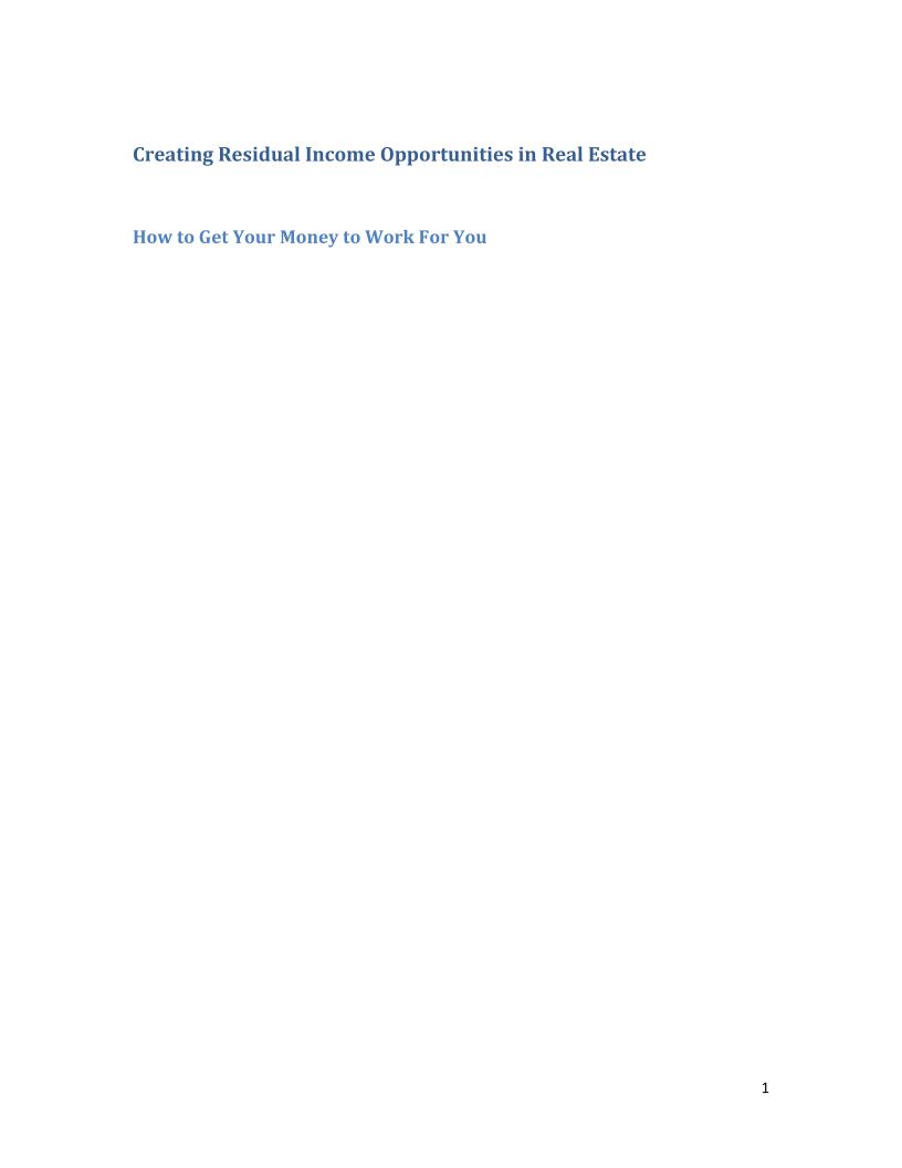 eBook: Mastering Residual Income in Real Estate Investments