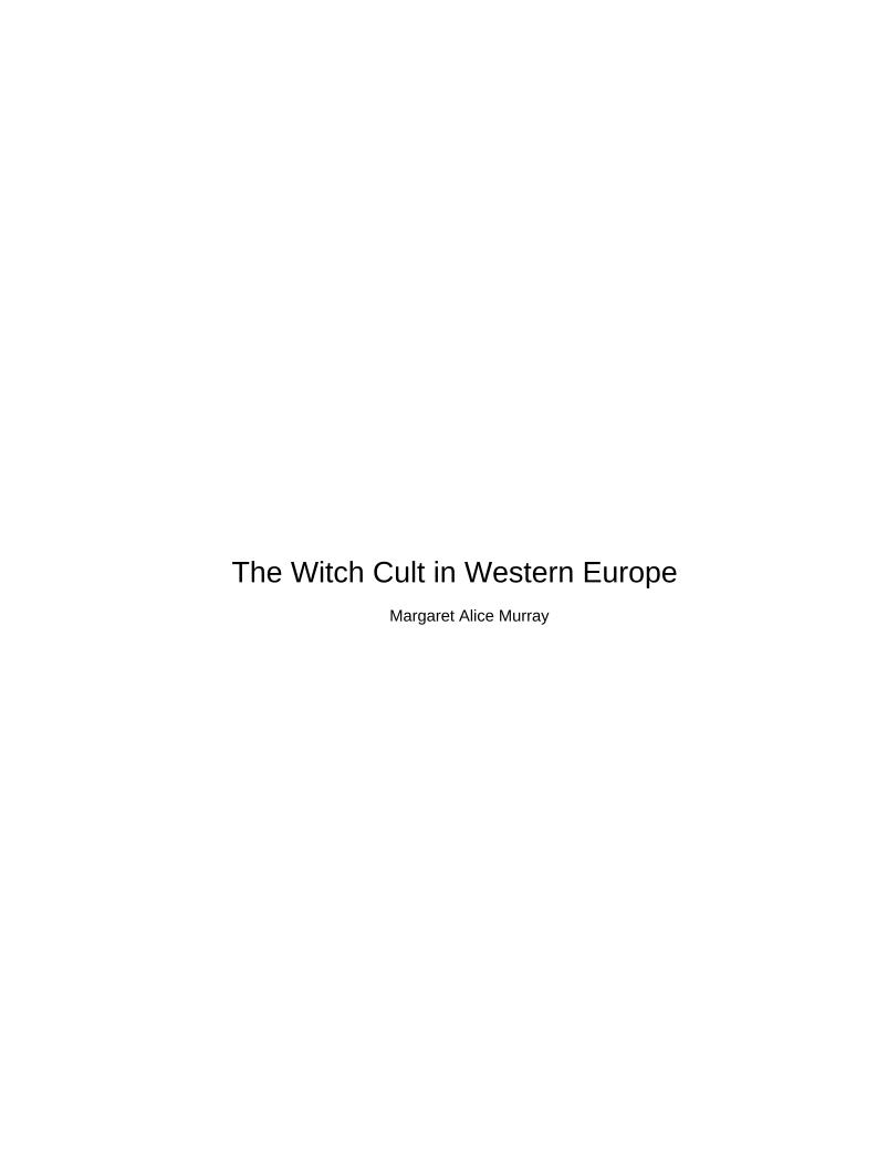 eBook: Unveiling the Ancient Witch Cult in Western Europe