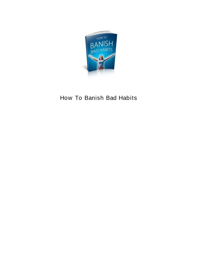 eBook: Mastering the Art of Banish Bad Habits for Lasting Change