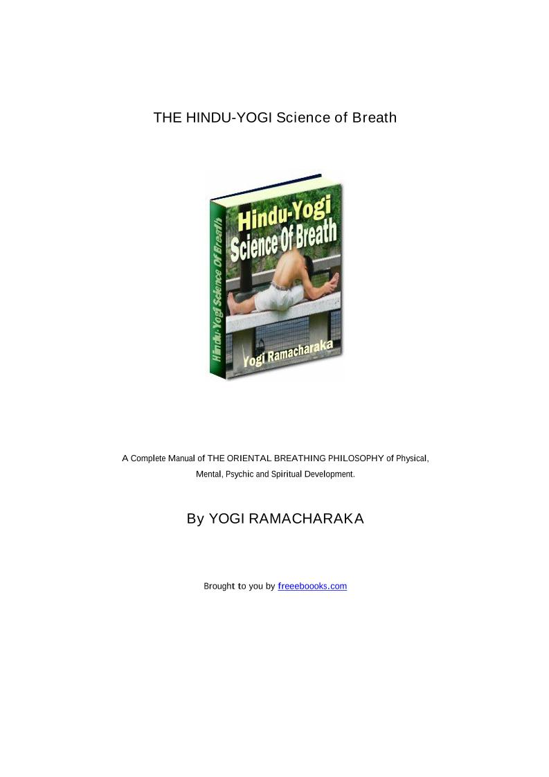 eBook: Discover Hindu-Yogi Science of Breath Mastery