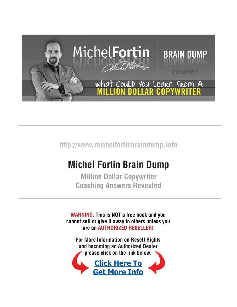 Discover Michel Fortin's Copywriting Mastery in This Essential eBook