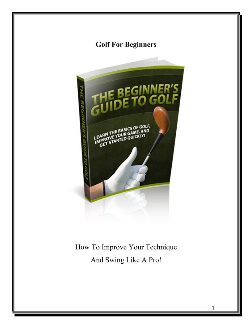 Mastering Golf Techniques: Your Essential eBook for Swinging Like a Pro
