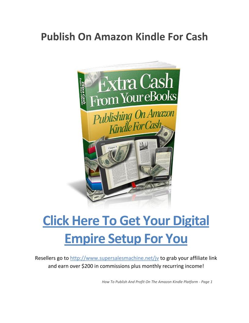 Guide to Mastering Kindle eBook Publishing for Maximum Profits