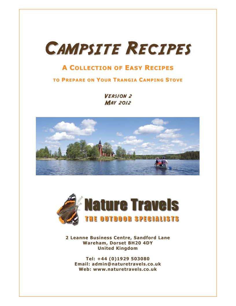 Discover the Ultimate eBook: Trangia Recipes for Camping Enthusiasts