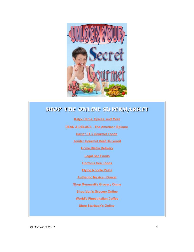 Gourmet Recipes eBook: A World of Flavors and Dishes