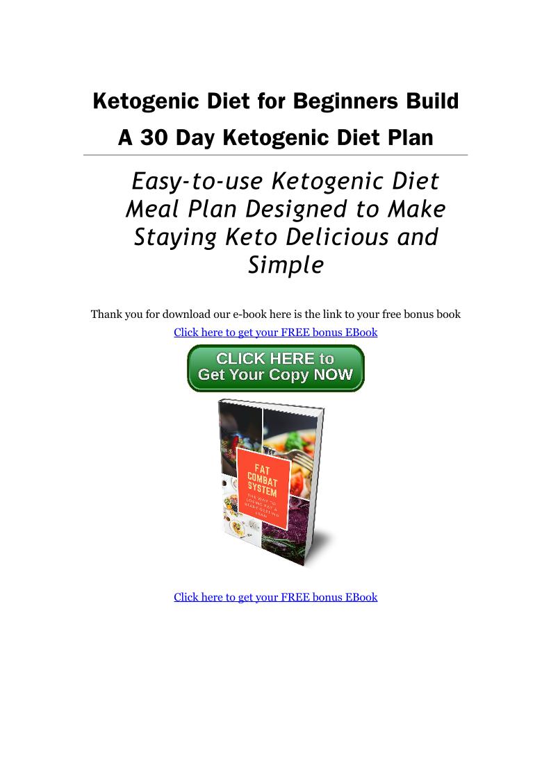 Discover the Ultimate Ketogenic Diet eBook for Beginners with 30-Day Plan
