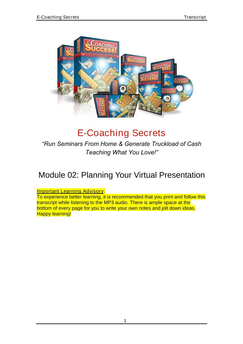 Unlock E-Coaching Secrets: The Ultimate eBook for Virtual Success
