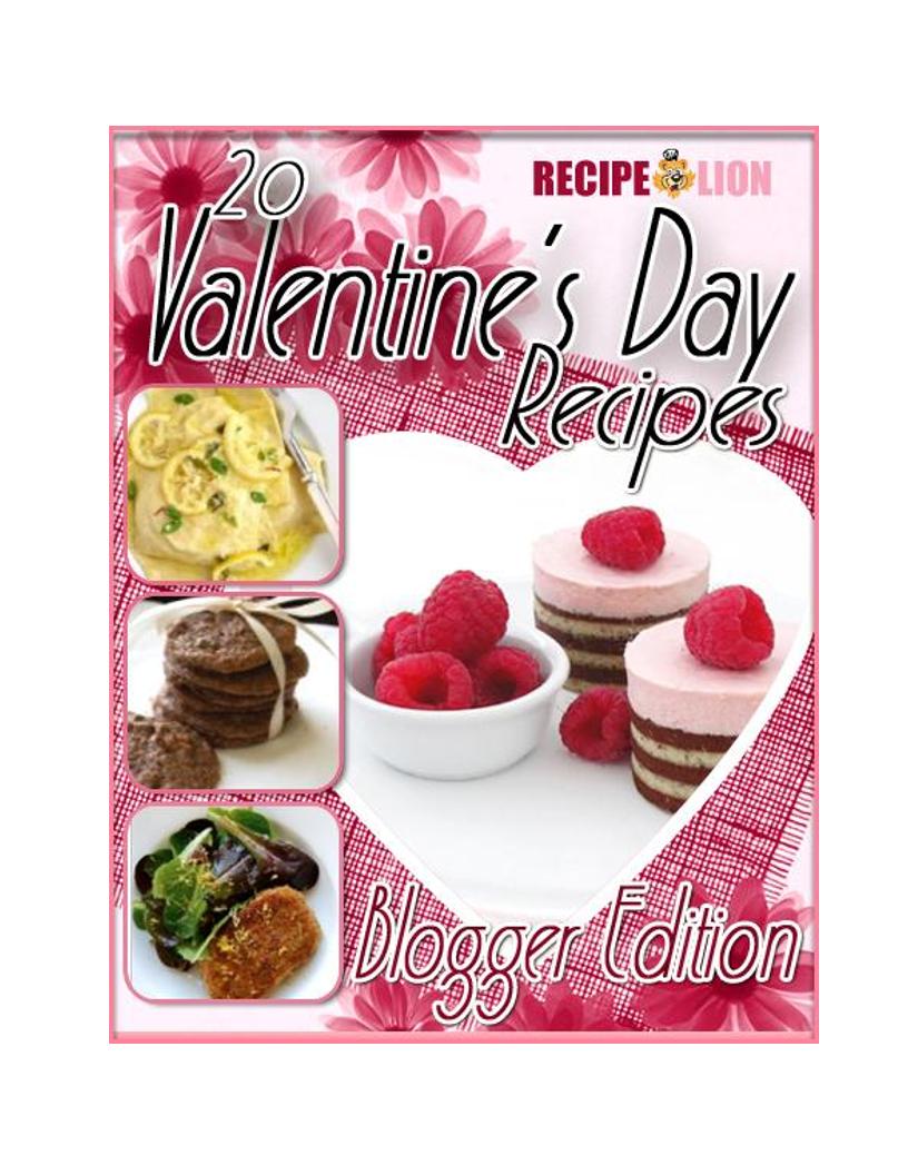 Delicious eBook: 20 Valentine's Day Recipes by Top Bloggers