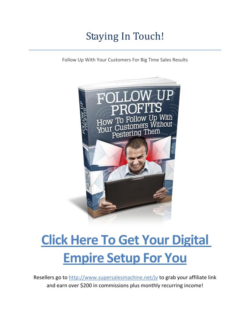 eBook: Mastering Follow-Up Strategies for Explosive Sales Growth