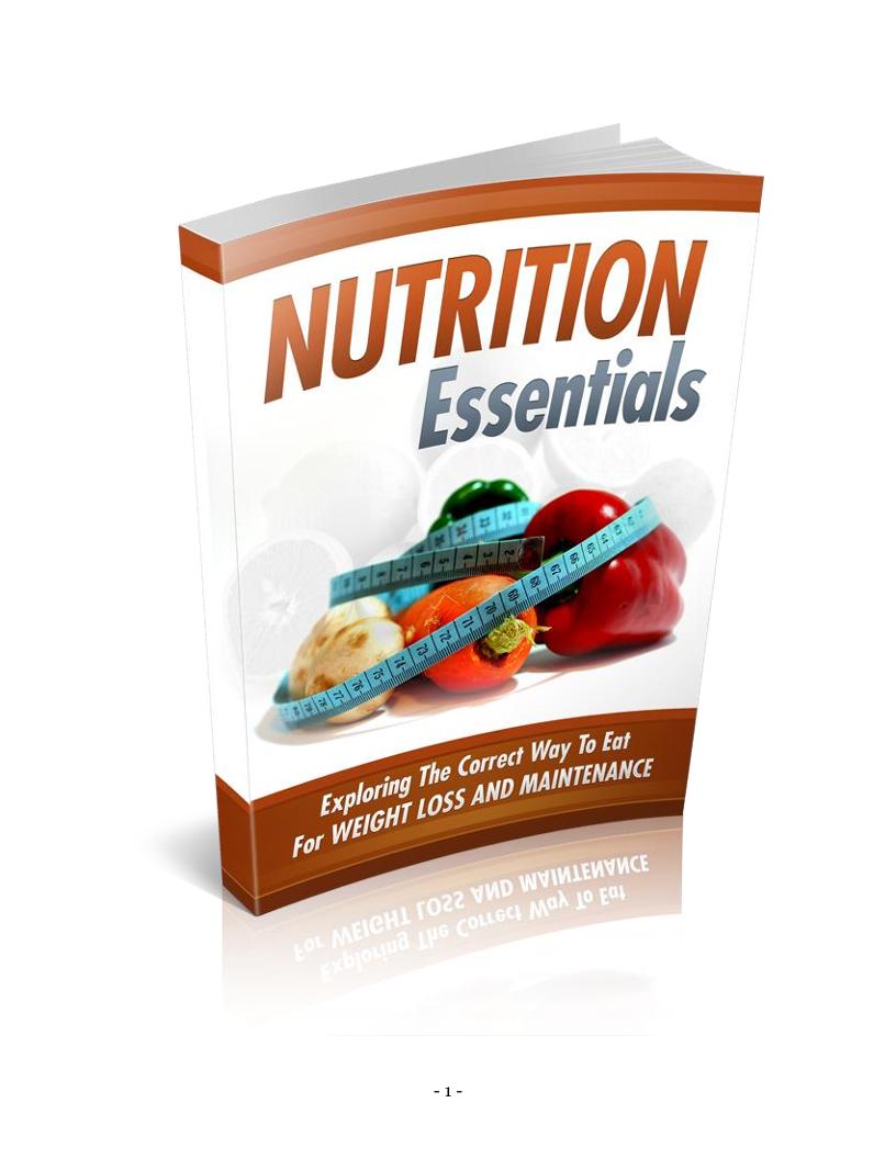 Discover Nutrition Essentials eBook: The Key to Effective Weight Loss