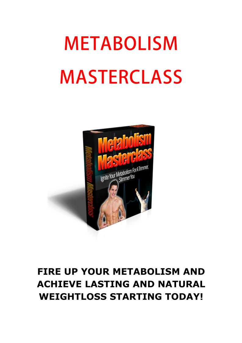 eBook: Fire Up Your Metabolism for Lasting Weight Loss and Vitality