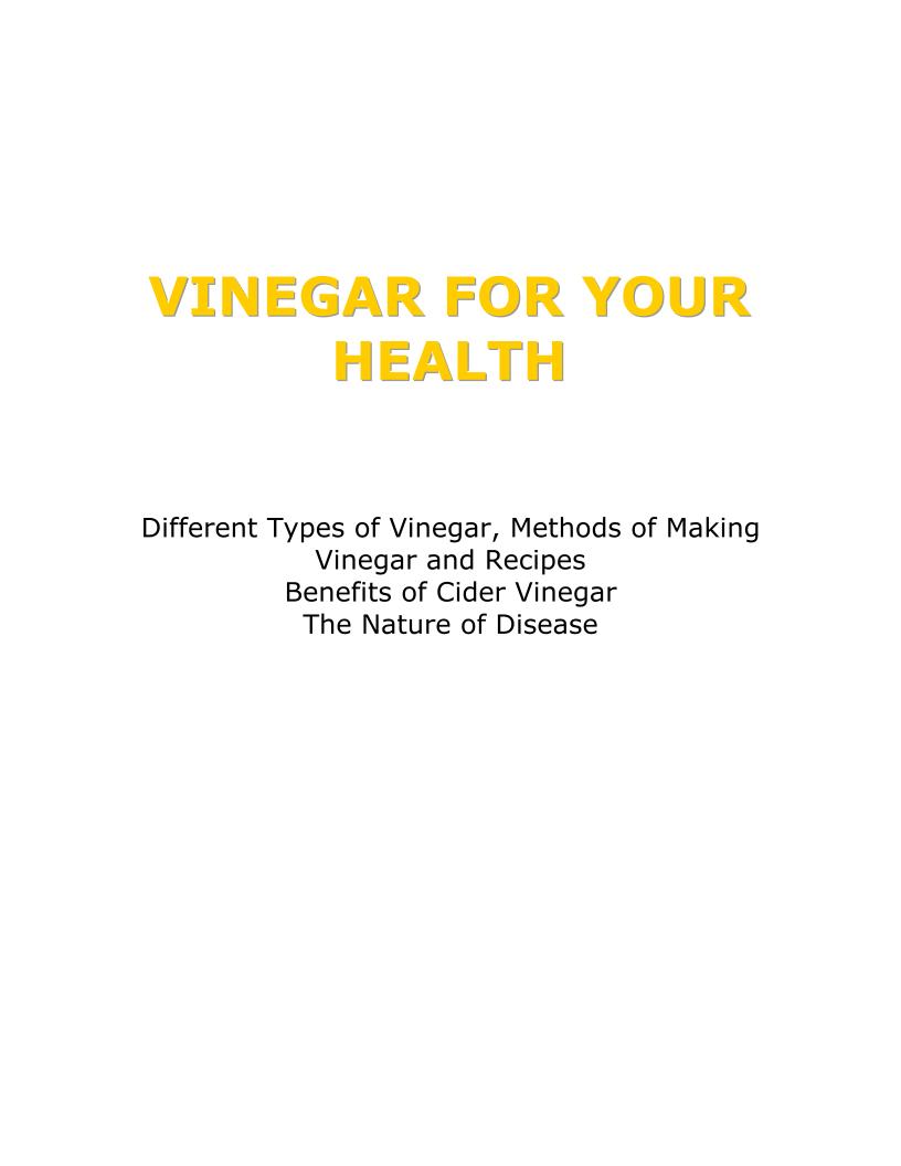 Discover the Essential eBook on Vinegar Types, Making Methods, and Recipes
