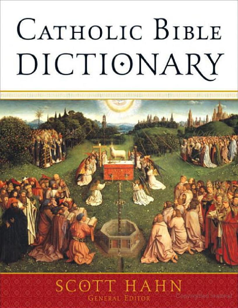 eBook: The Essential Catholic Bible Dictionary Guide to Scripture