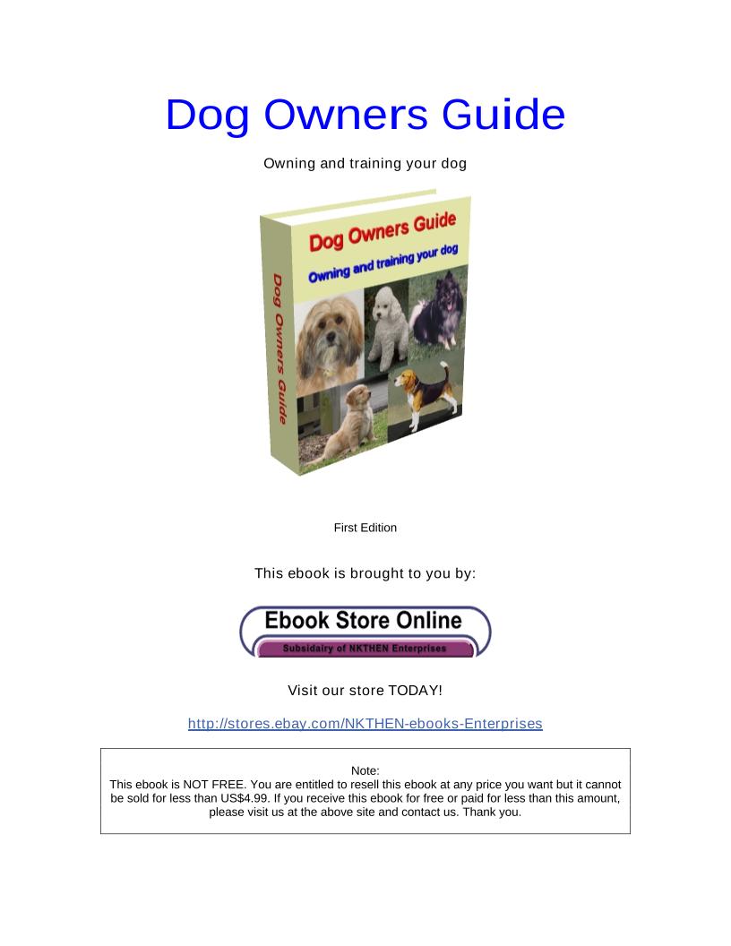 eBook: The Ultimate Guide to Owning and Training Your Humble Dog