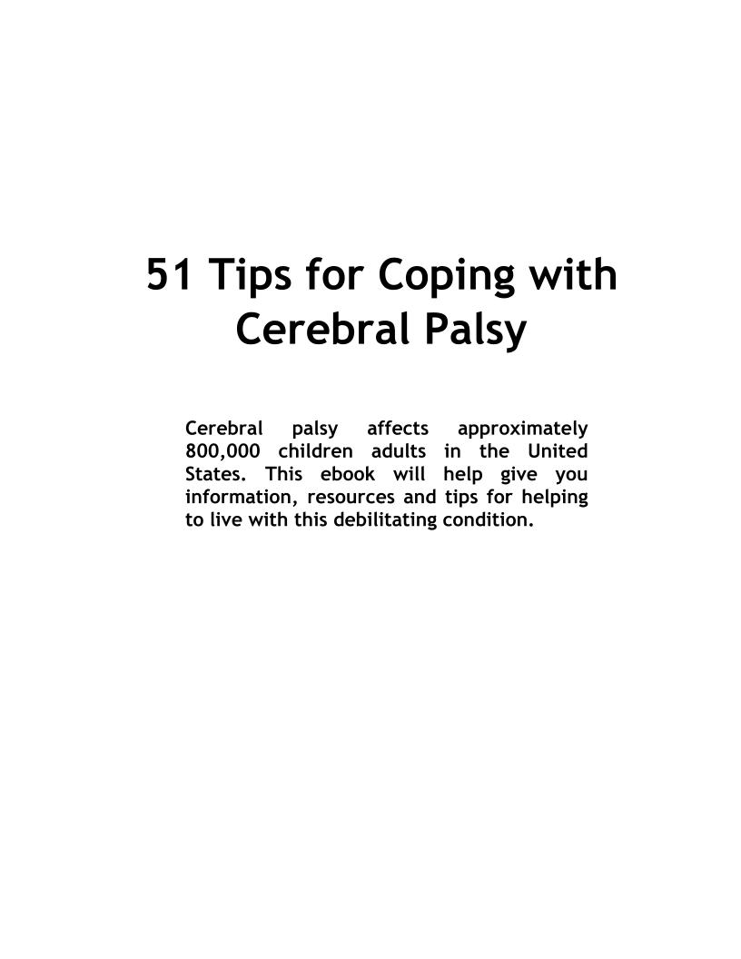 Your Essential Guide eBook: 51 Practical Tips for Coping with Cerebral Palsy