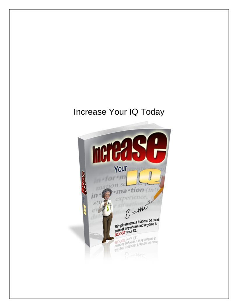 Discover Proven Ways to Increase Your IQ with This Essential eBook