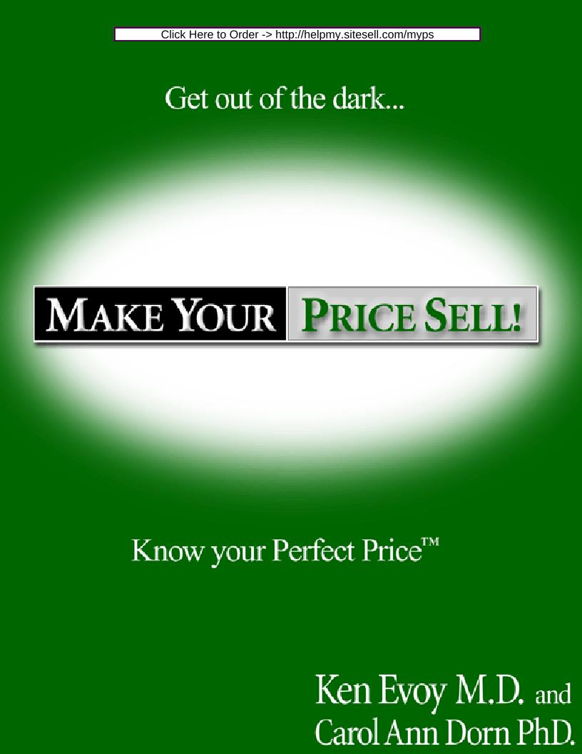 eBook: Unlock Profitable Pricing Secrets with Make Your Price Sell!