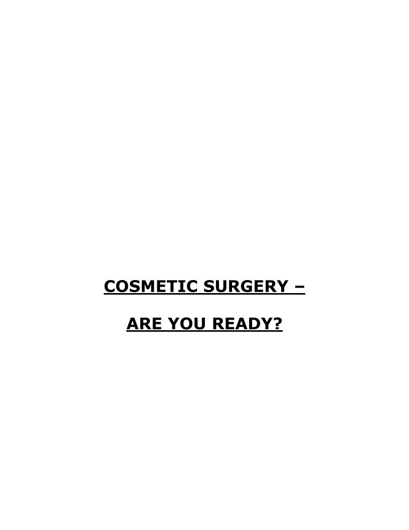 The Ultimate eBook Guide to Cosmetic Surgery and Self-Transformation
