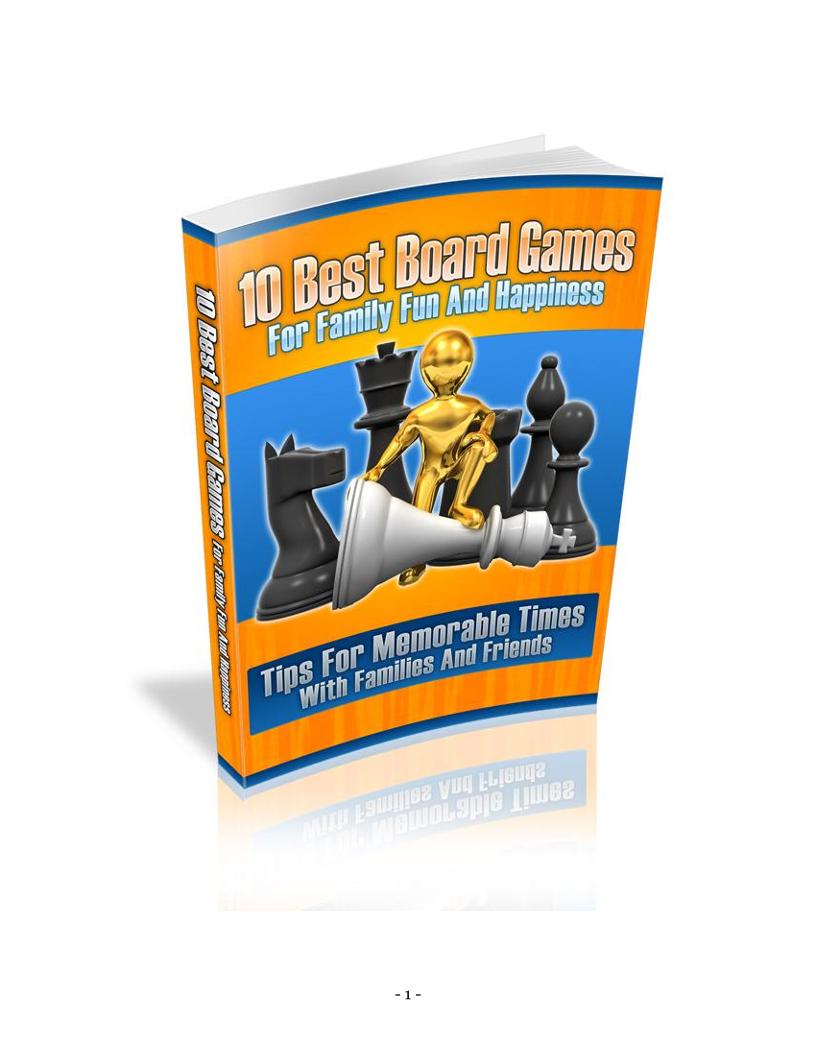 Ultimate eBook Guide to 10 Classic Board Games for Family Fun