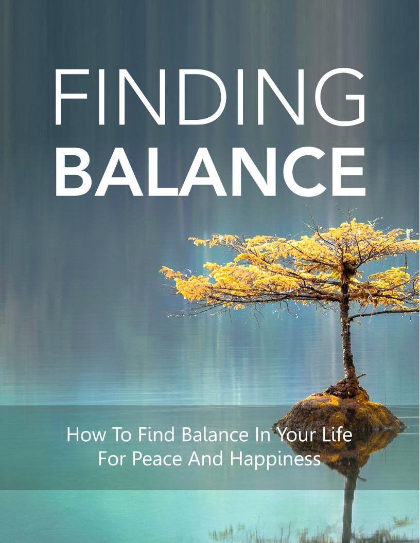 eBook: Finding Balance in Life for Work, Family, and Wellness