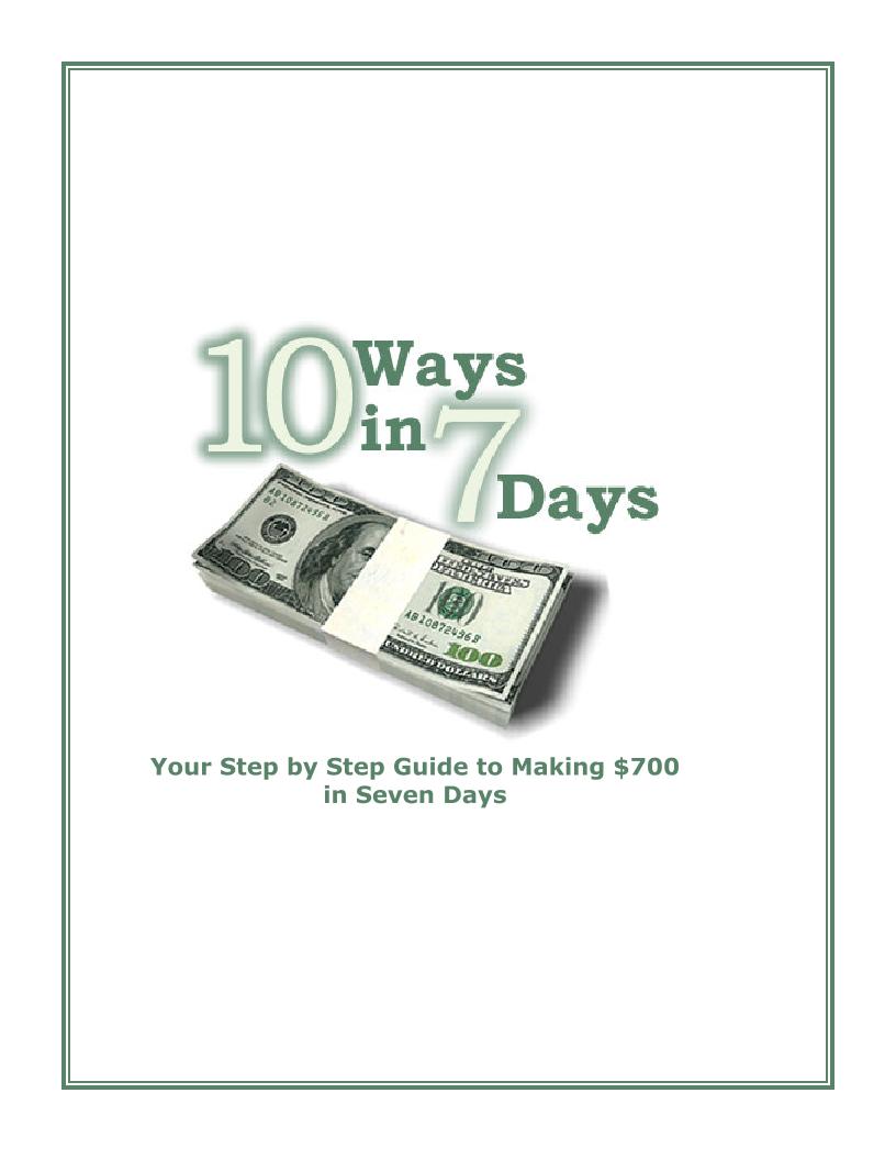 eBook: Master $700 in 7 Days with Online Profit Secrets