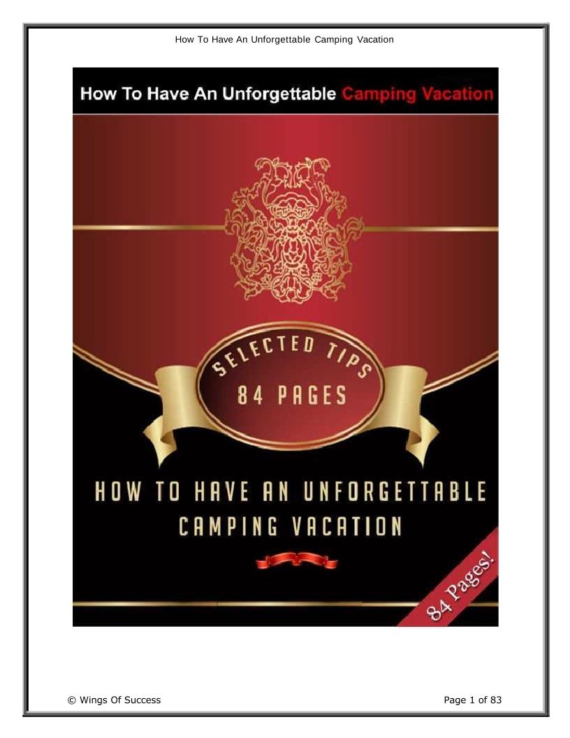 The Essential eBook for Planning Unforgettable Family Camping Adventures