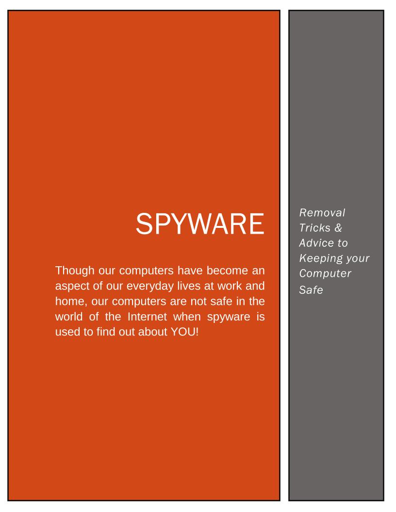 Spyware Removal eBook: Essential Tricks and Advice for Computer Safety