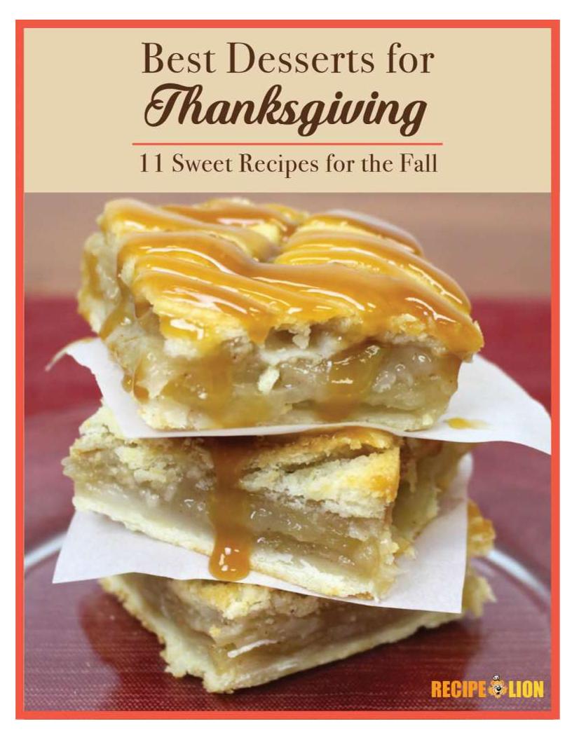 Discover the Ultimate eBook: 11 Sweet Thanksgiving Desserts and Recipes