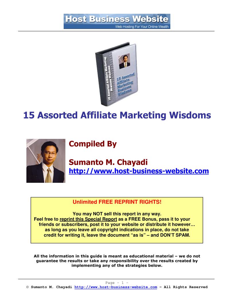 Essential eBook: 5 Key Secrets to Thriving in Affiliate Marketing