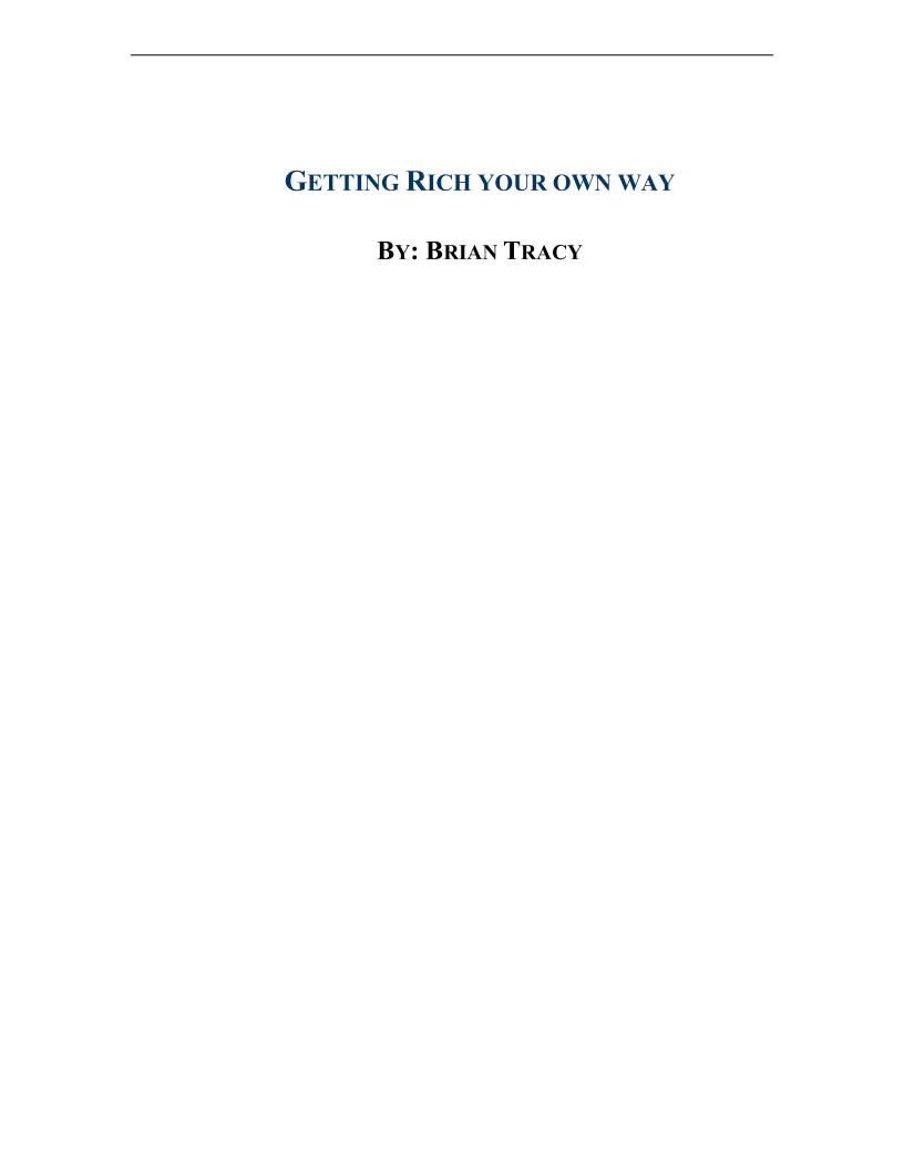 eBook: Achieving Financial Success Your Own Way by Brian Tracy