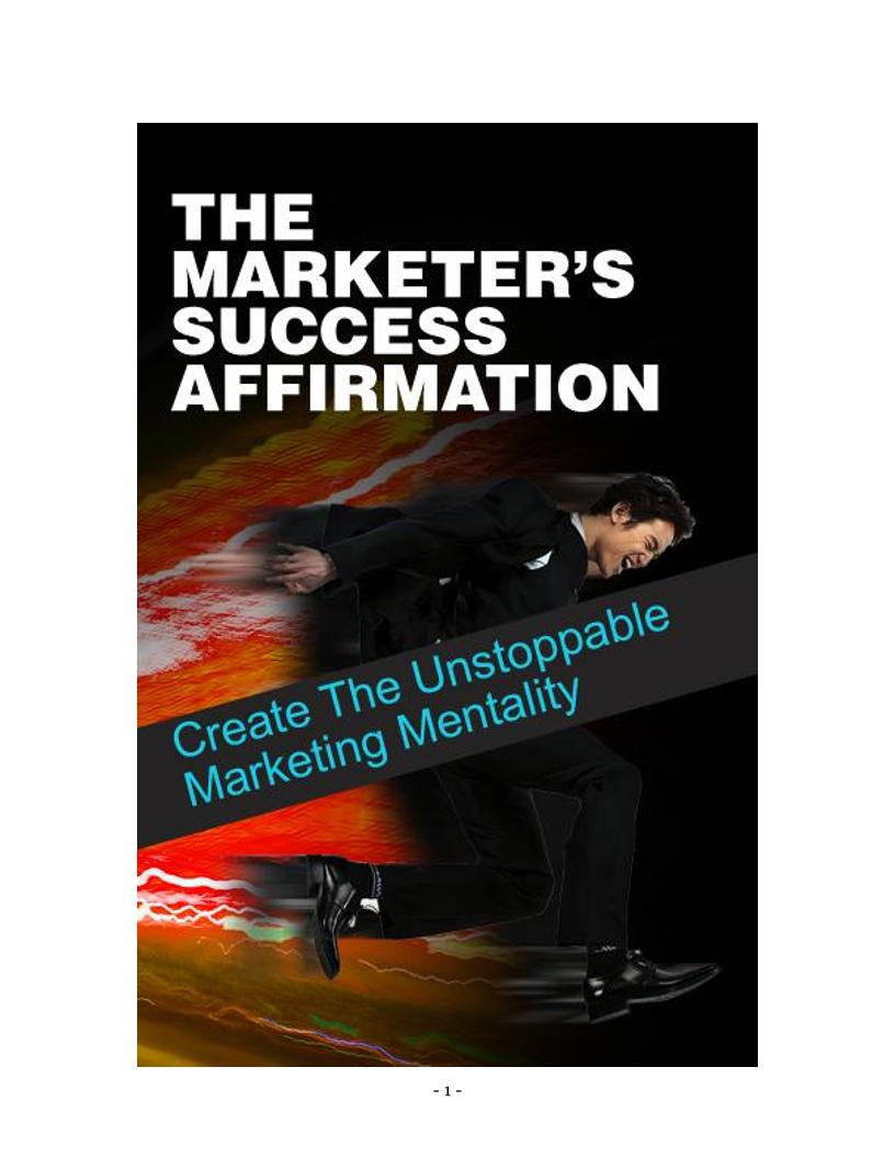 Unlock Success: Affirmations for Internet Marketers eBook Guide