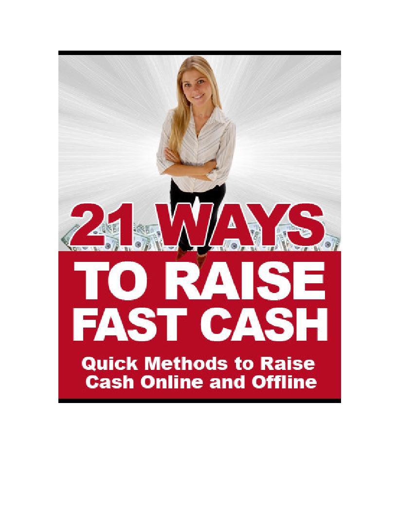 eBook: 21 Quick Methods for Fast Cash Online and Offline