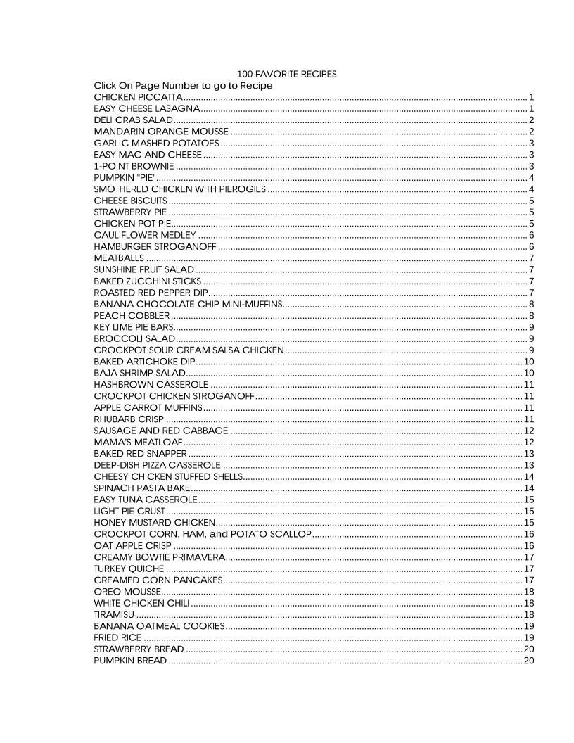 Delicious Weight Watchers eBook: 100 Favorite Recipes Guide