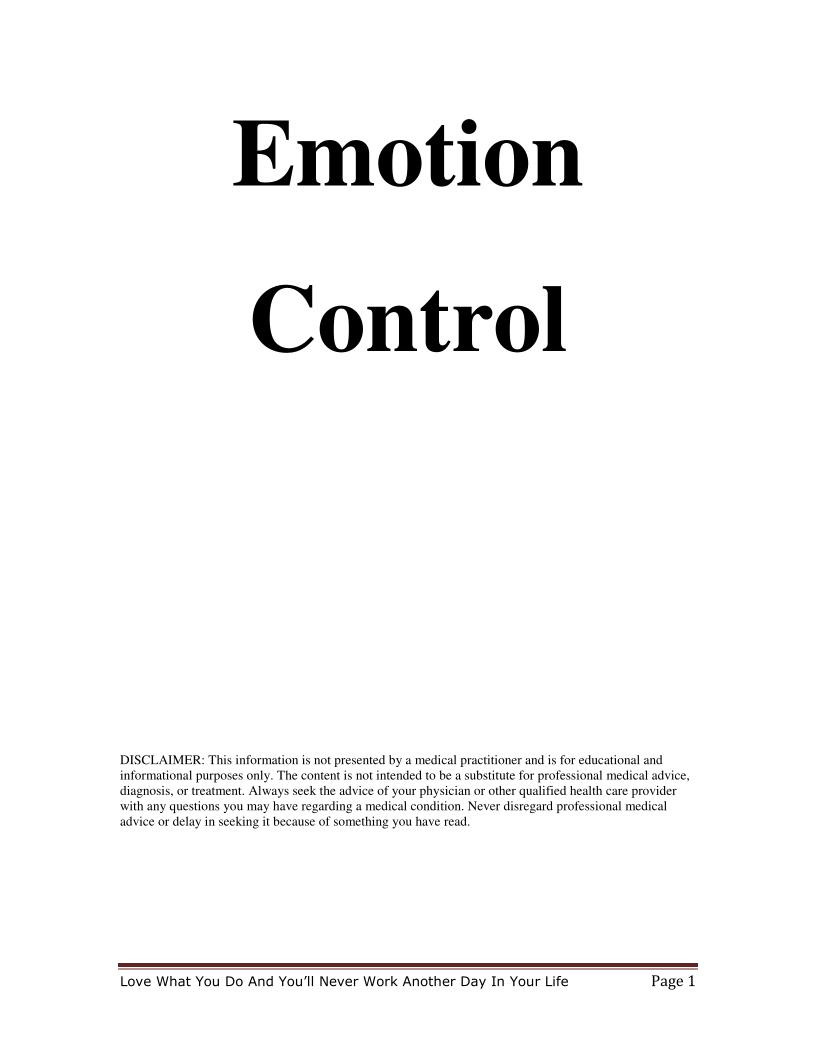 eBook: Mastering Emotions for a Fulfilling Life Journey