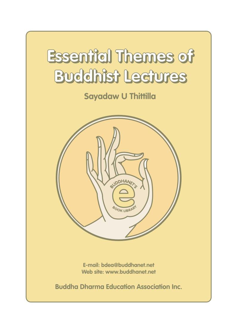 eBook: Exploring Essential Themes of Buddhist Lectures and Wisdom