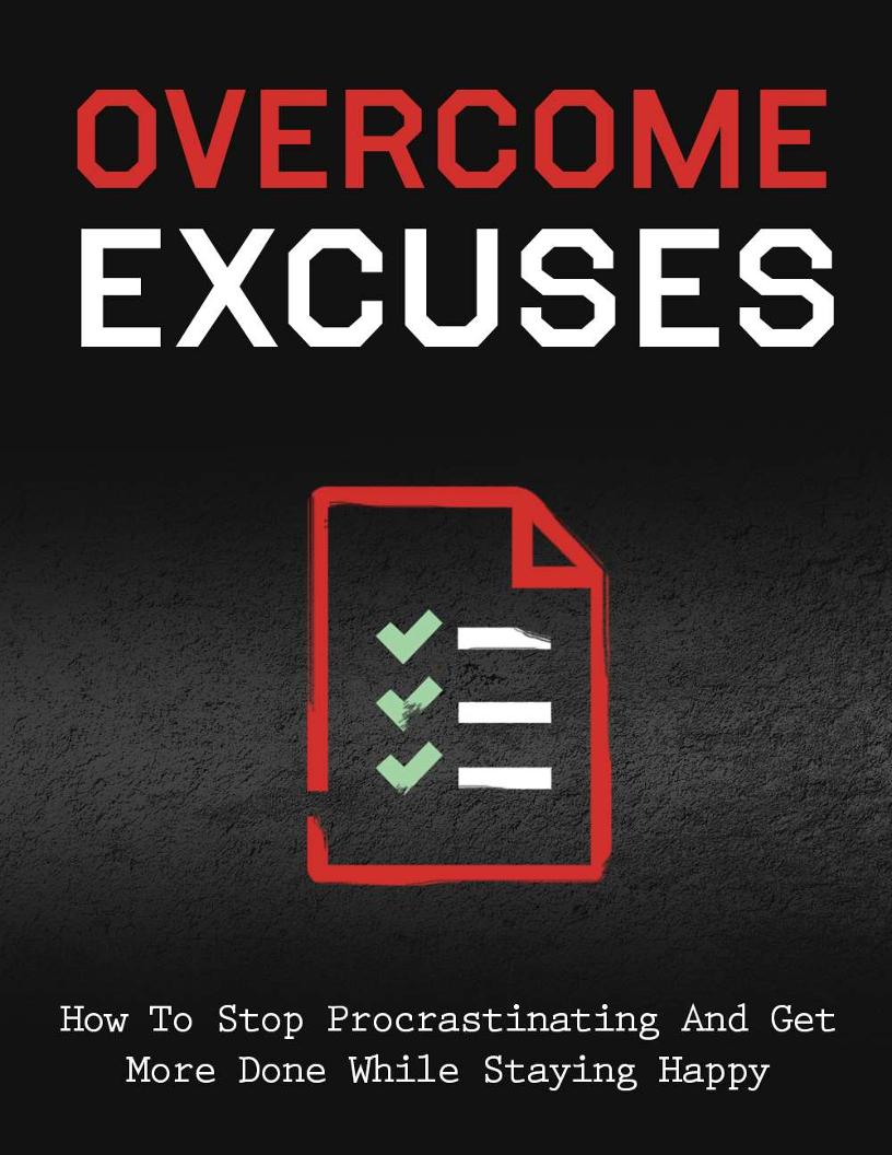 eBook: Master the Art of Overcoming Excuses for Ultimate Efficiency