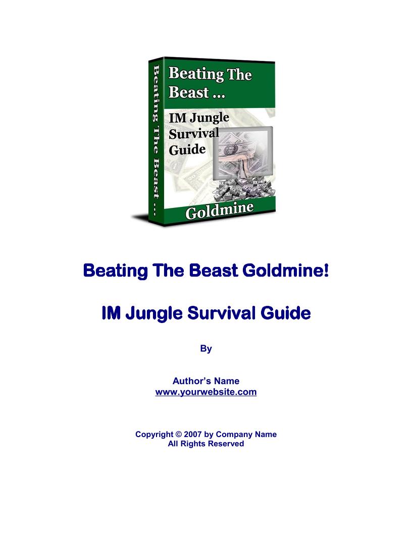 eBook: Surviving the Internet Jungle for Newbies – Essential Guide