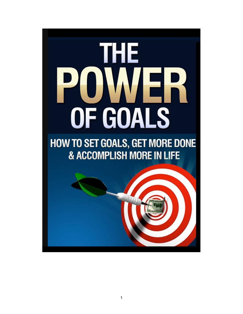 Unlock the Power of Goals: Your Ultimate eBook Success Guide