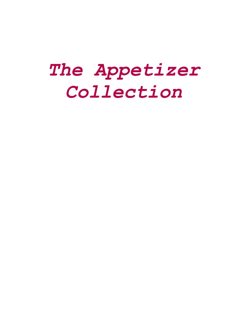 Discover the Appetizer eBook: A Collection of Tasty Snacks and Starters
