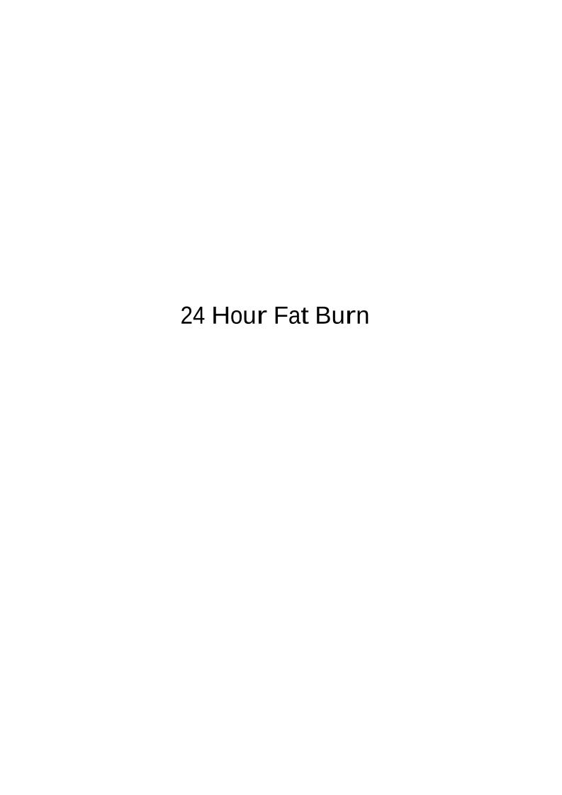 eBook: Unlock 24-Hour Fat Burn for Metabolism Mastery