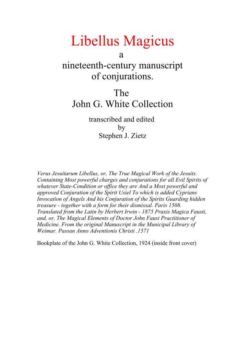 eBook Discover the Ancient Magic of the Jesuits' Secret Conjurations