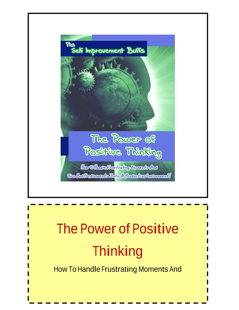 Unlock the eBook on the Power of Positive Thinking
