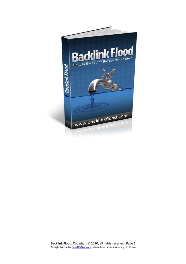 Master Backlink Flood SEO Strategies: The Ultimate eBook Guide