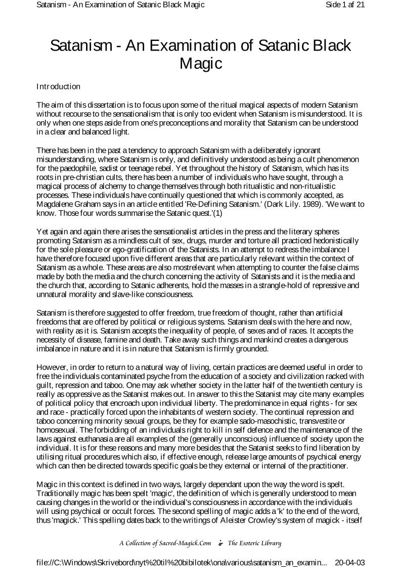 eBook: A Deep Dive into Satanism and the Secrets of Black Magic