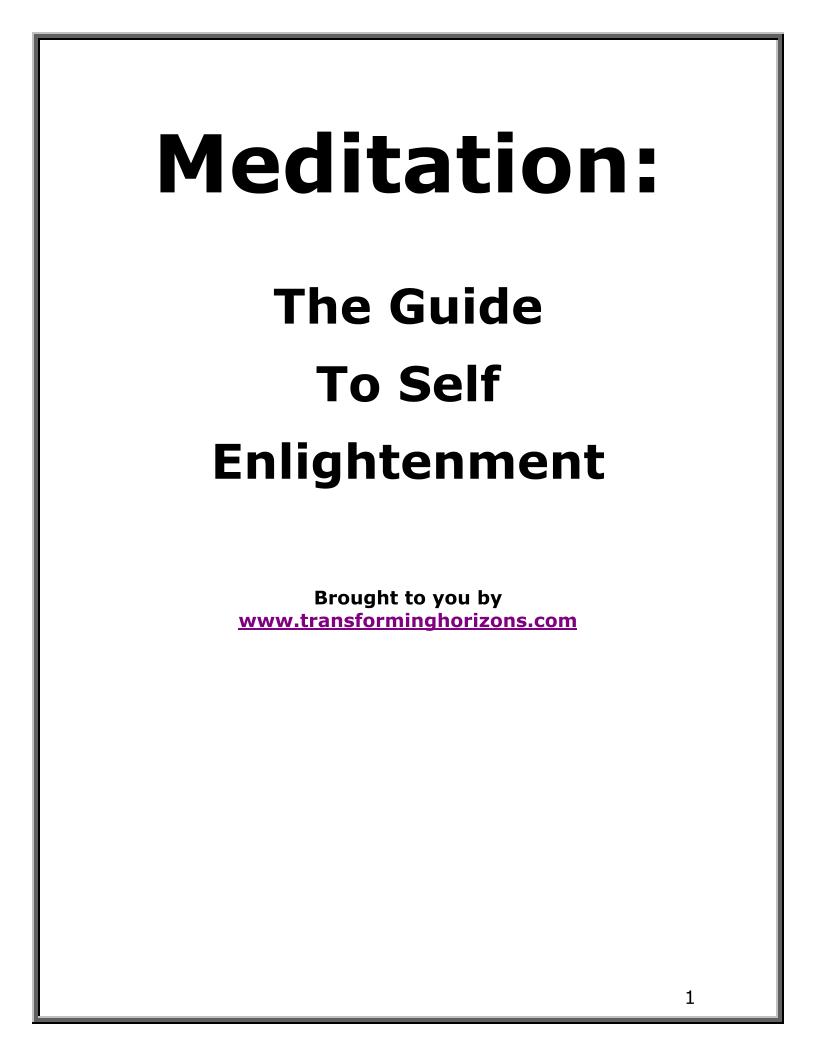 eBook: Unlock Inner Peace Through Meditation: A Guide to Self-Enlightenment