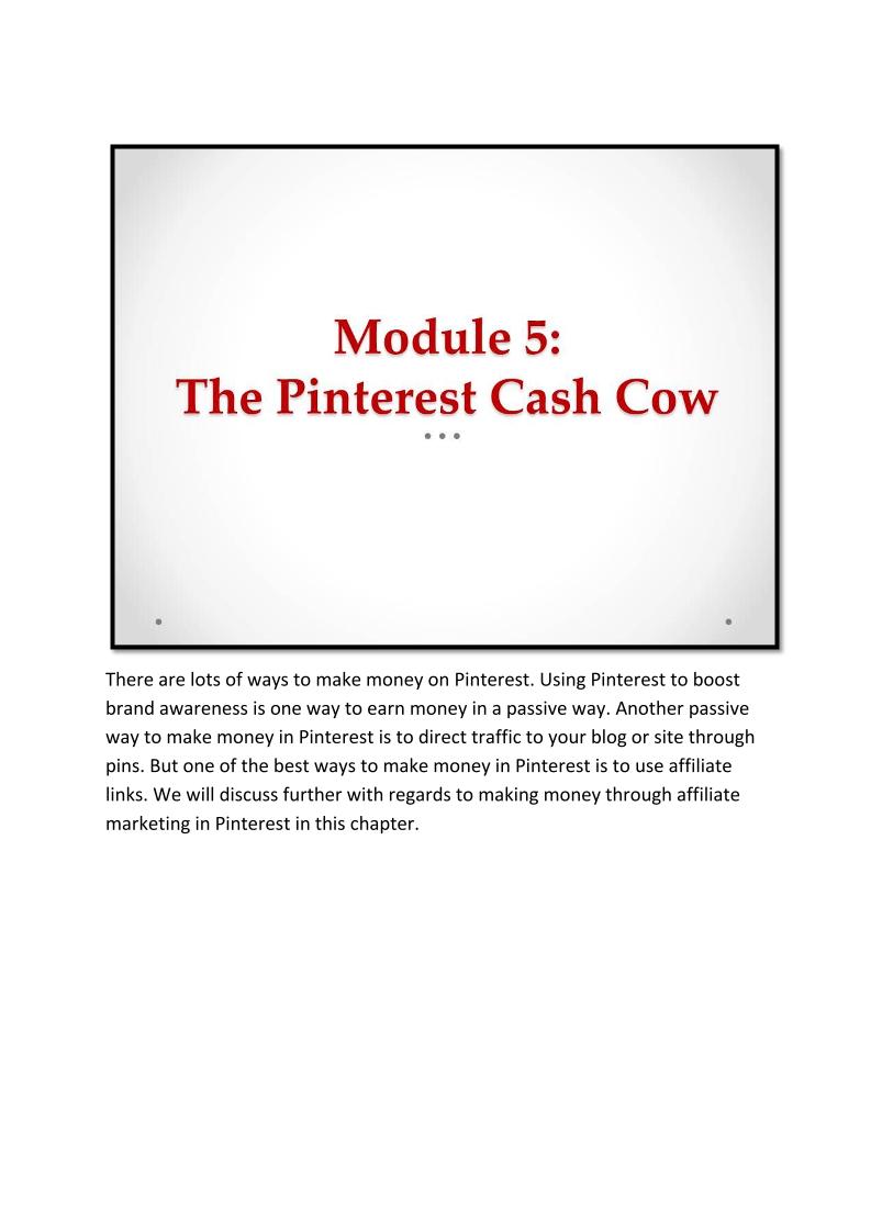 Unlock Profits on Pinterest: The Ultimate eBook Guide to Affiliate Marketing